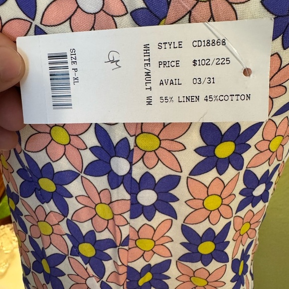 Nicole Miller White Multicolor Floral Dress - Picture 6 of 8